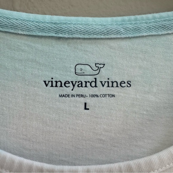 Vineyard Vines Tie-Dye Tee Dress Short Sleeve Cotton Beach Boho L - Picture 4 of 4